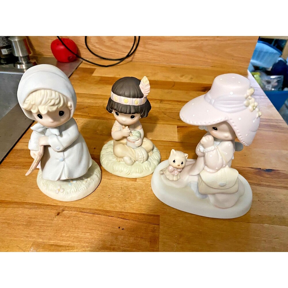 Precious Moments Lot of 3 PM912 Enesco Figurines 1983 - 1991 Johnathan & David